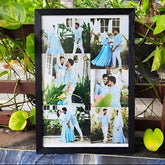 Custom Romantic Couple Photo Collage Frame